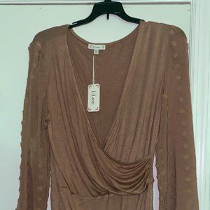 NWT - L Love 3X Sexy Bodysuit (Soft Pink) - Plus